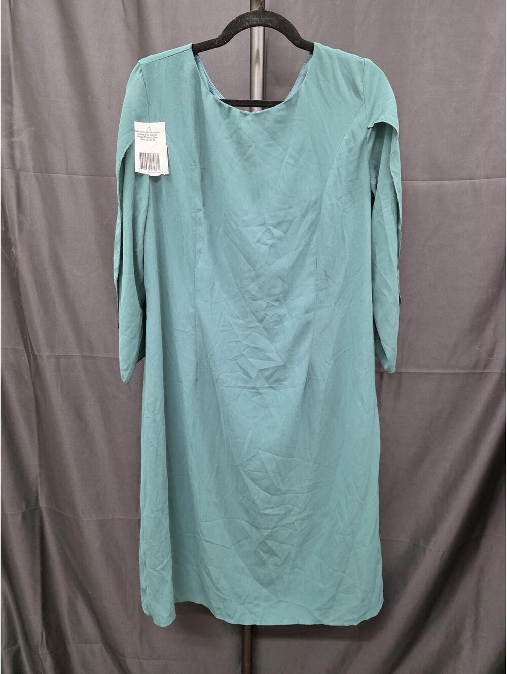 GRACE KARIN WOMEN’S FORMAL COCKTAIL MIDI DRESS DARK GREEN SIZE 14